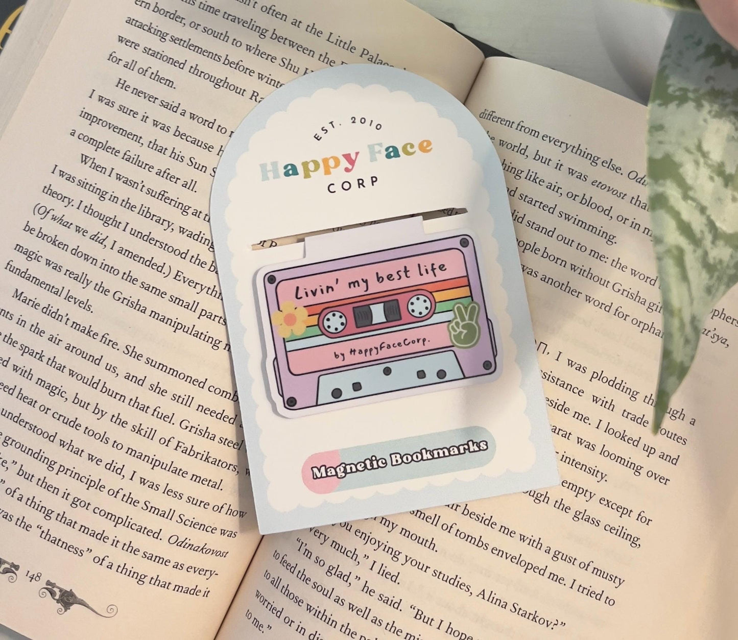 Packaging for the retro cassette tape bookmark