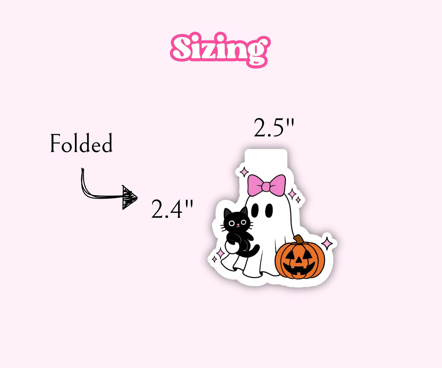 Cute Ghost Halloween Magnetic Bookmark