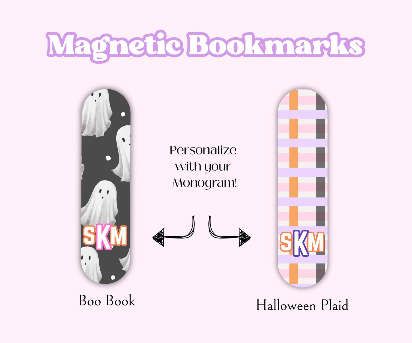 Spooky Halloween Magnetic Bookmark Set