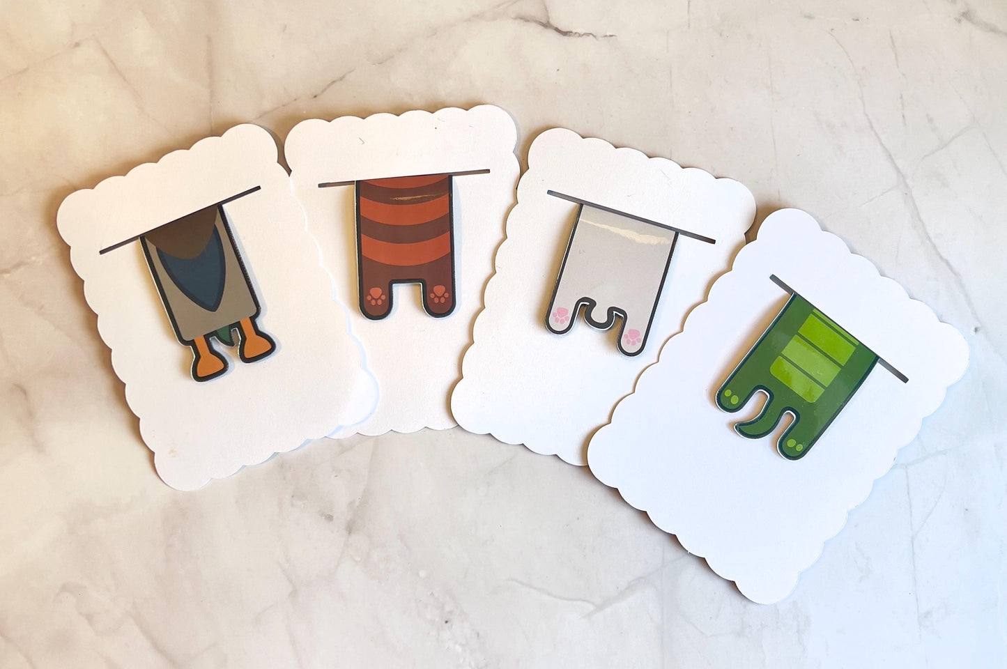 Long Animal Body Magnetic Bookmarks