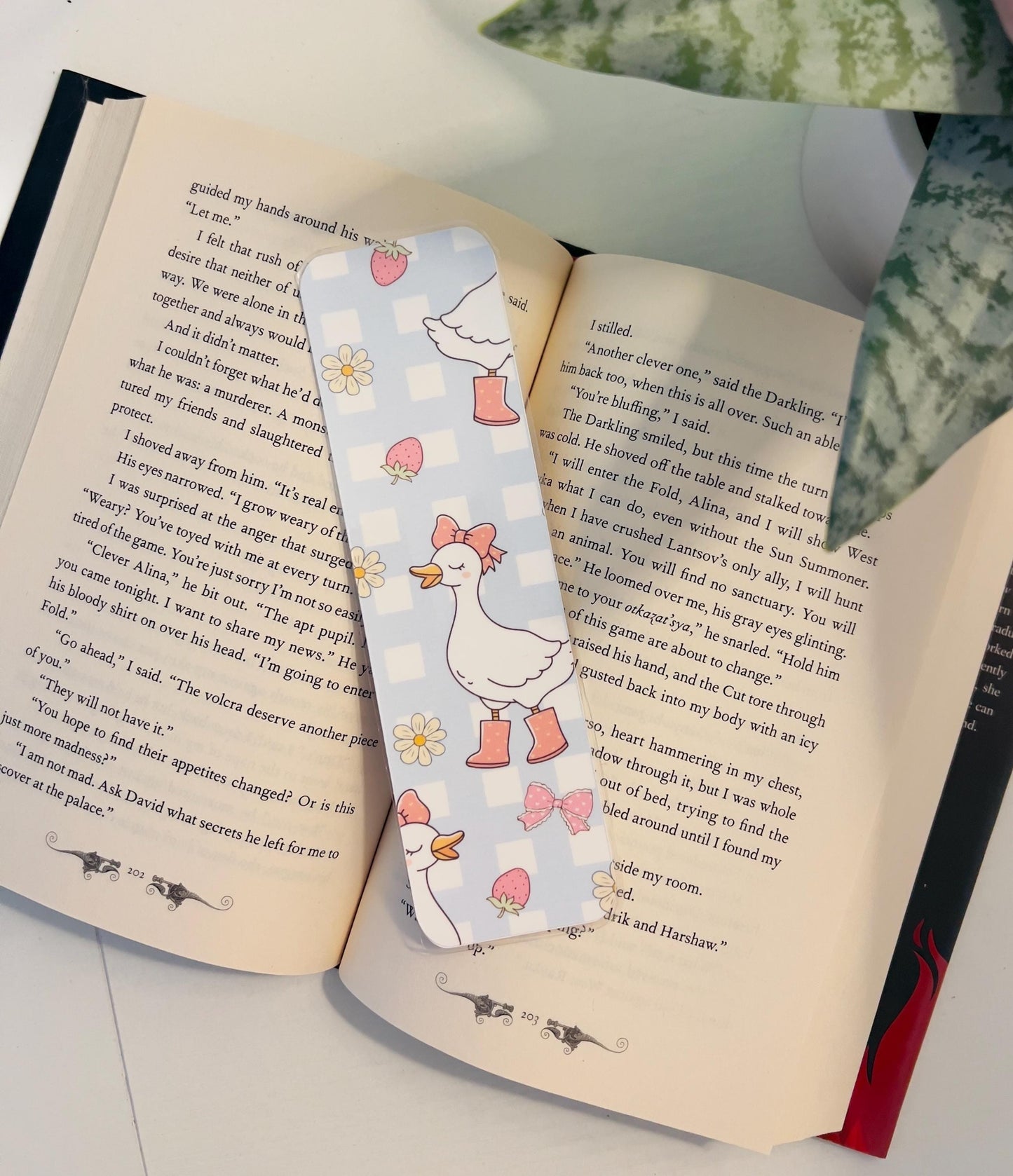 Coquette Goose in Rainboots Bookmark