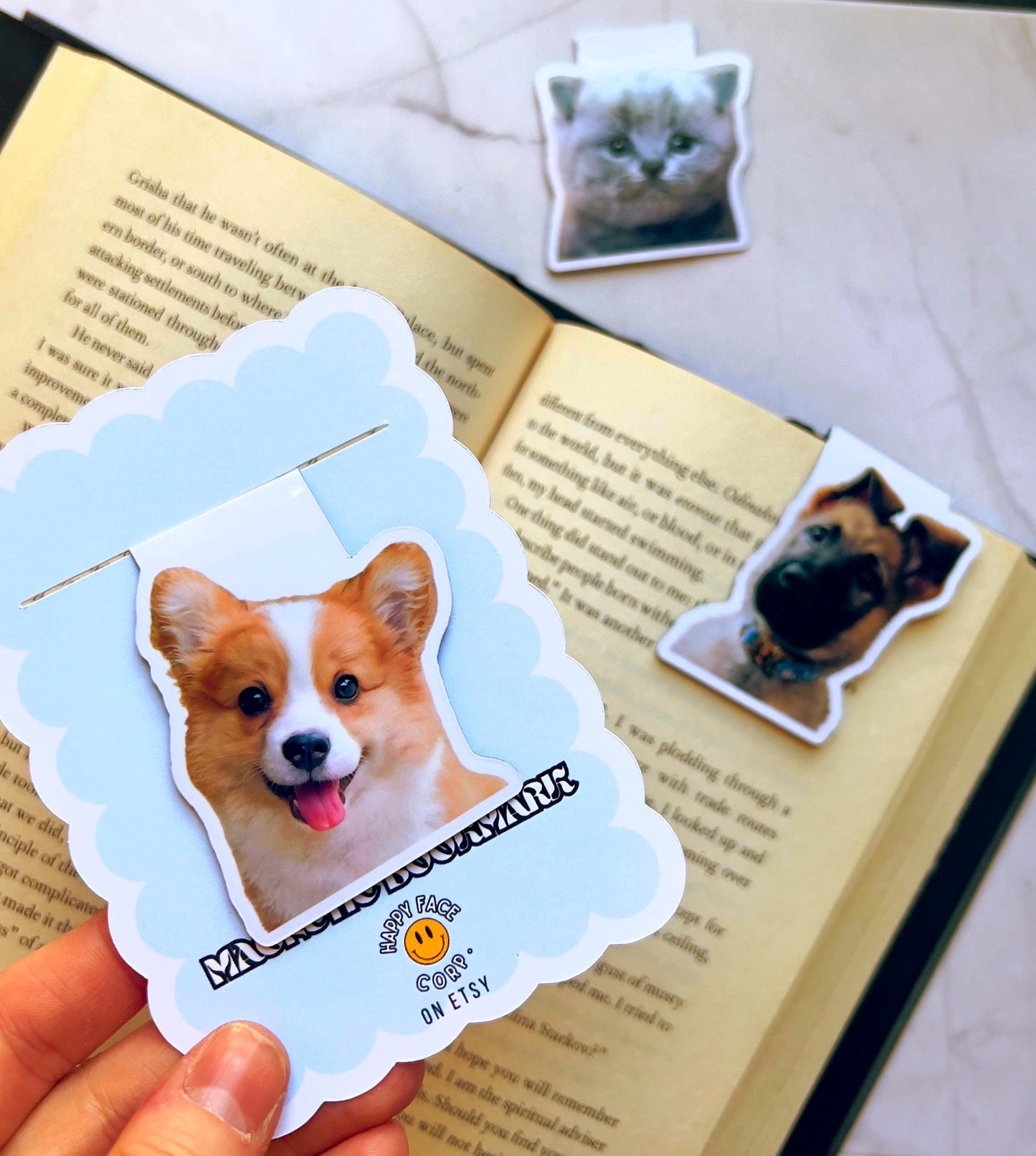 Personalized Pet Face Magnetic Bookmark