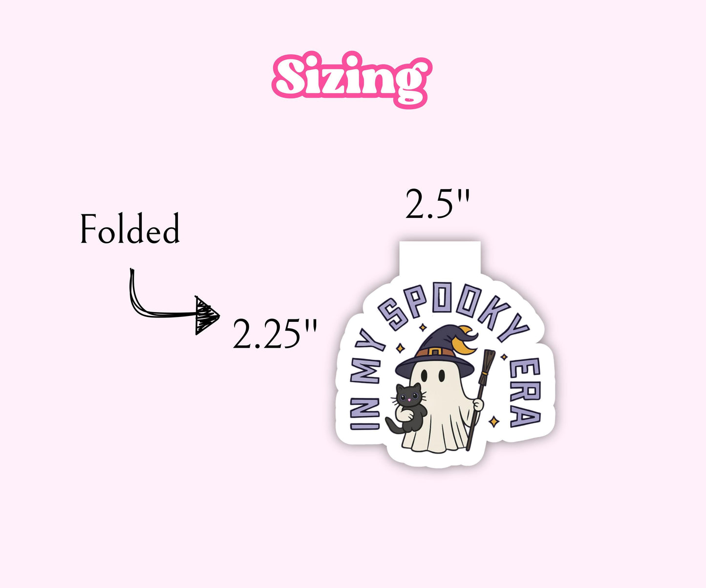 Spooky Ghost Halloween Magnetic Bookmark