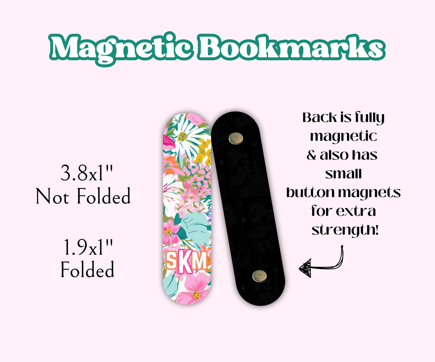 Spooky Halloween Magnetic Bookmark Set