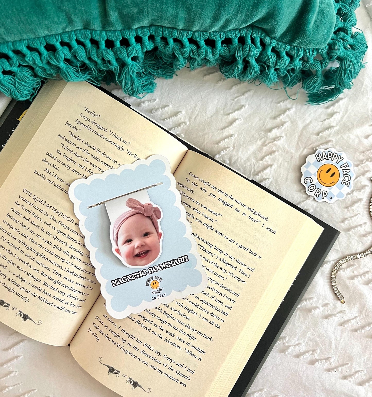 Custom Baby Face Magnetic Bookmark