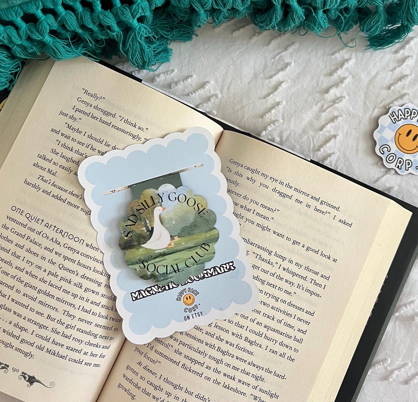 Sad Silly Goose Book Club Magnetic Bookmark
