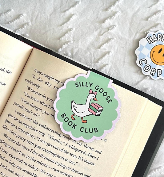 Silly Goose Book Club Magnetic Bookmark