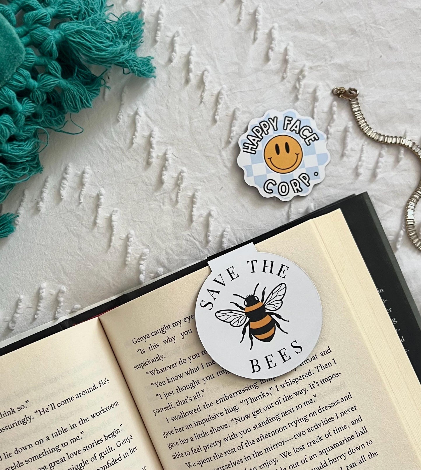 Bumblebee Save The Bees Magnetic Bookmark