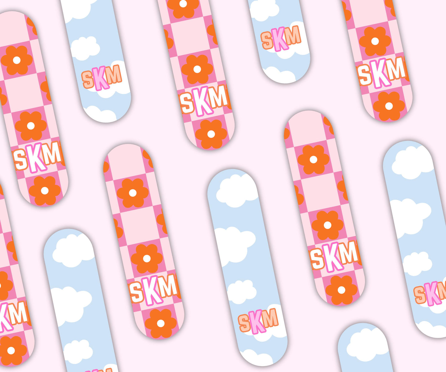 Retro Daisy Magnetic Bookmark Set