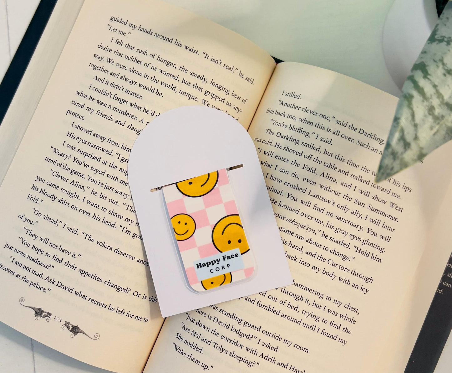 Retro Checkers Magnetic Bookmark