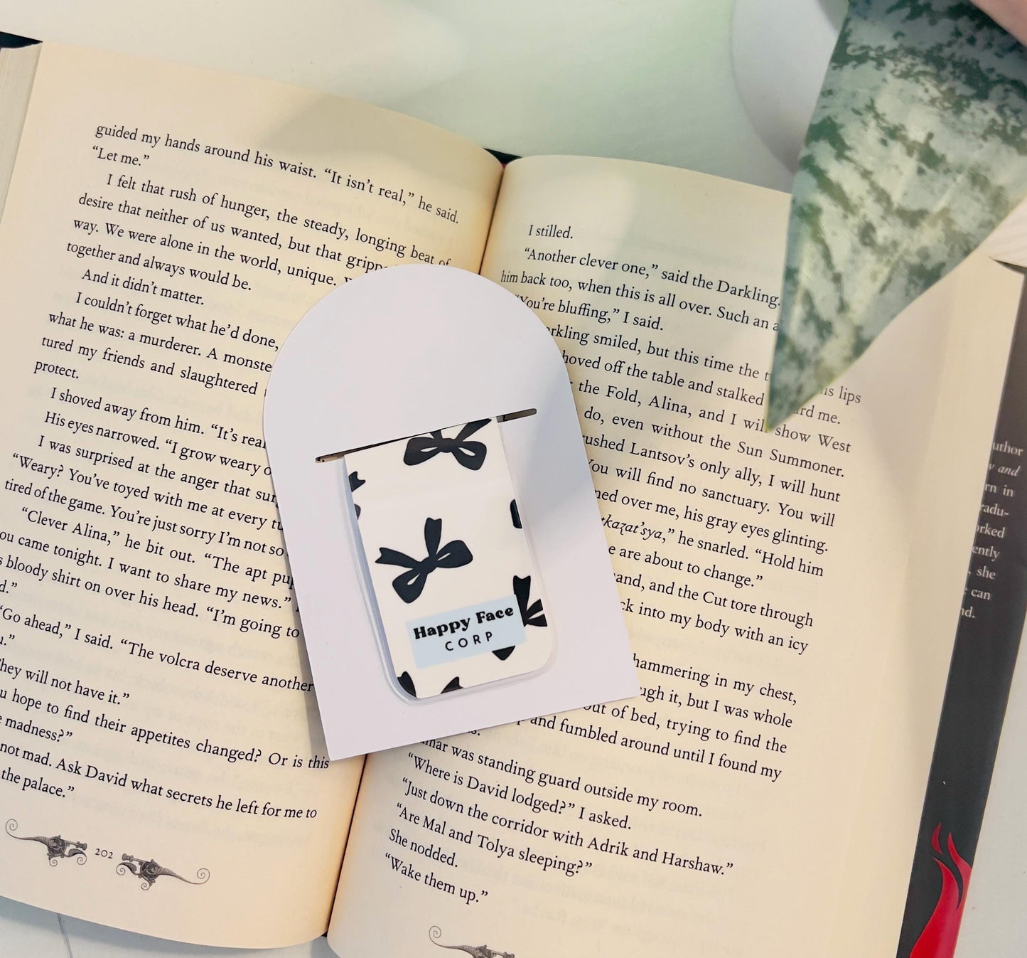 Coquette Black Bow Magnetic Bookmark