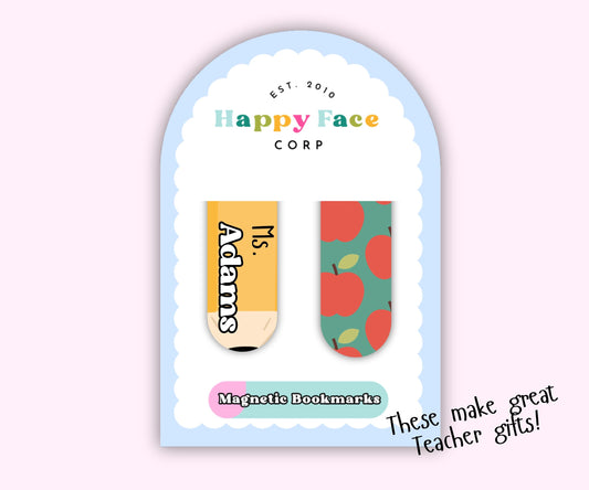 Teachers Magnetic Bookmark Set, Pencil Bookmark