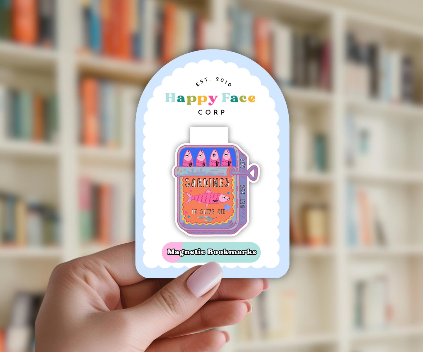 Sardine Can Magnetic Bookmark