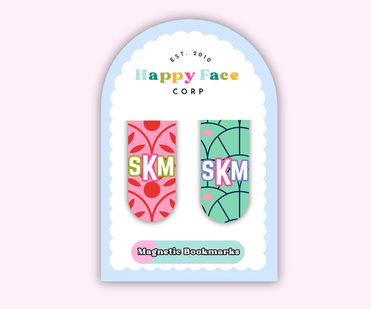 Retro Patterned Magnetic Bookmark Set