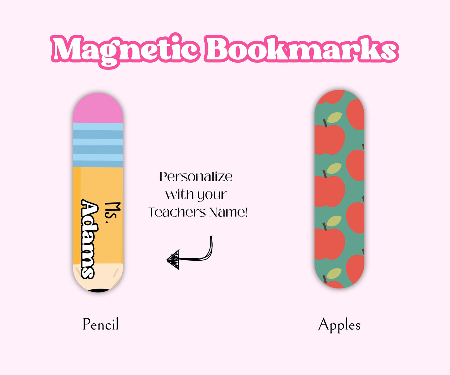 Teachers Magnetic Bookmark Set, Pencil Bookmark