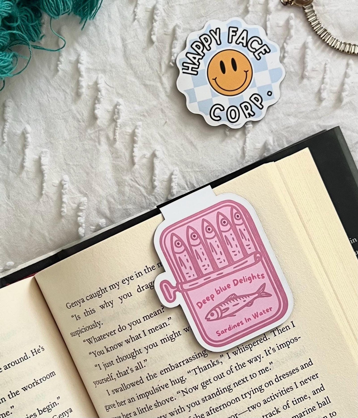 Sardine Can Magnetic Bookmark