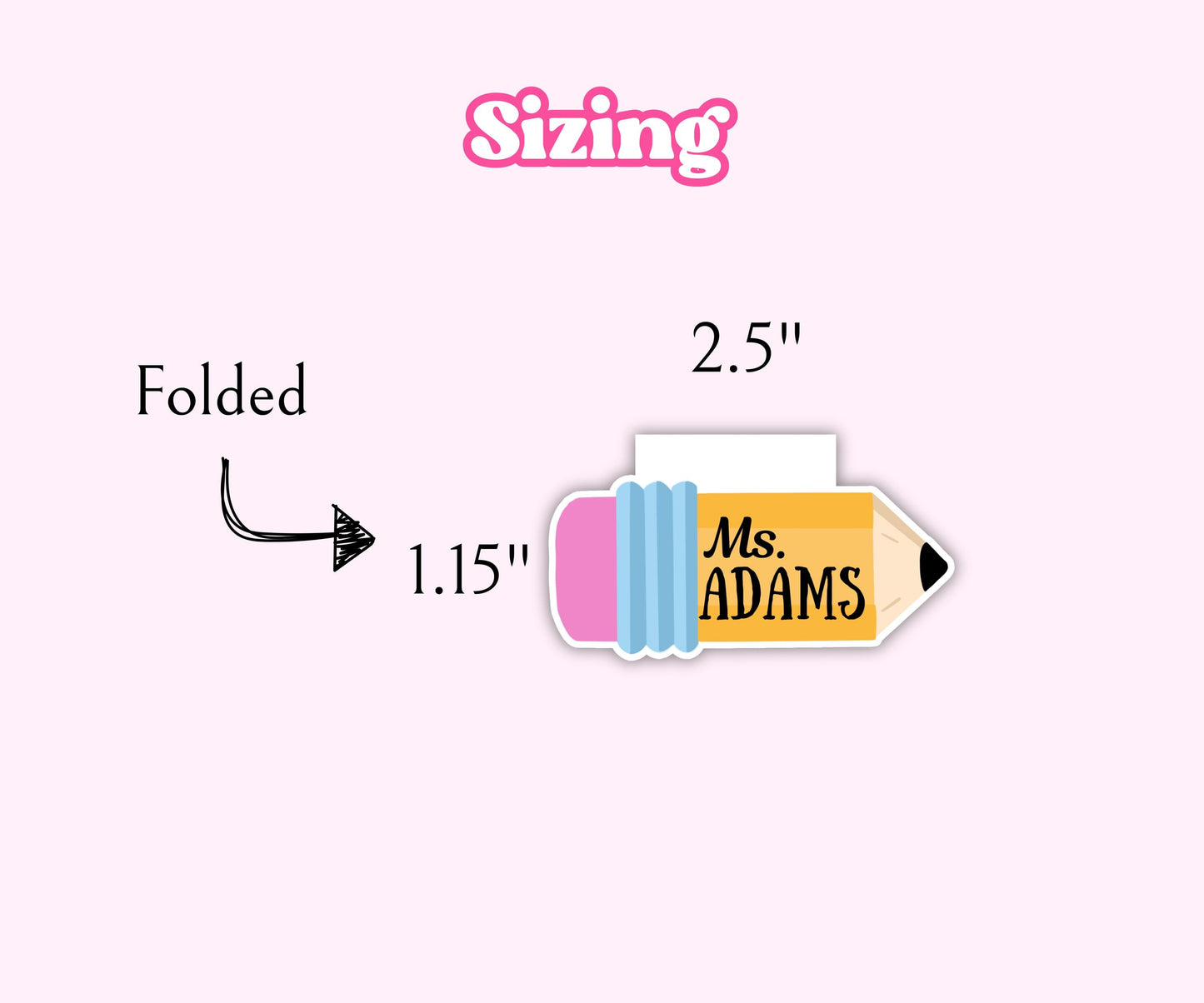 Teachers Pencil Magnetic Bookmark