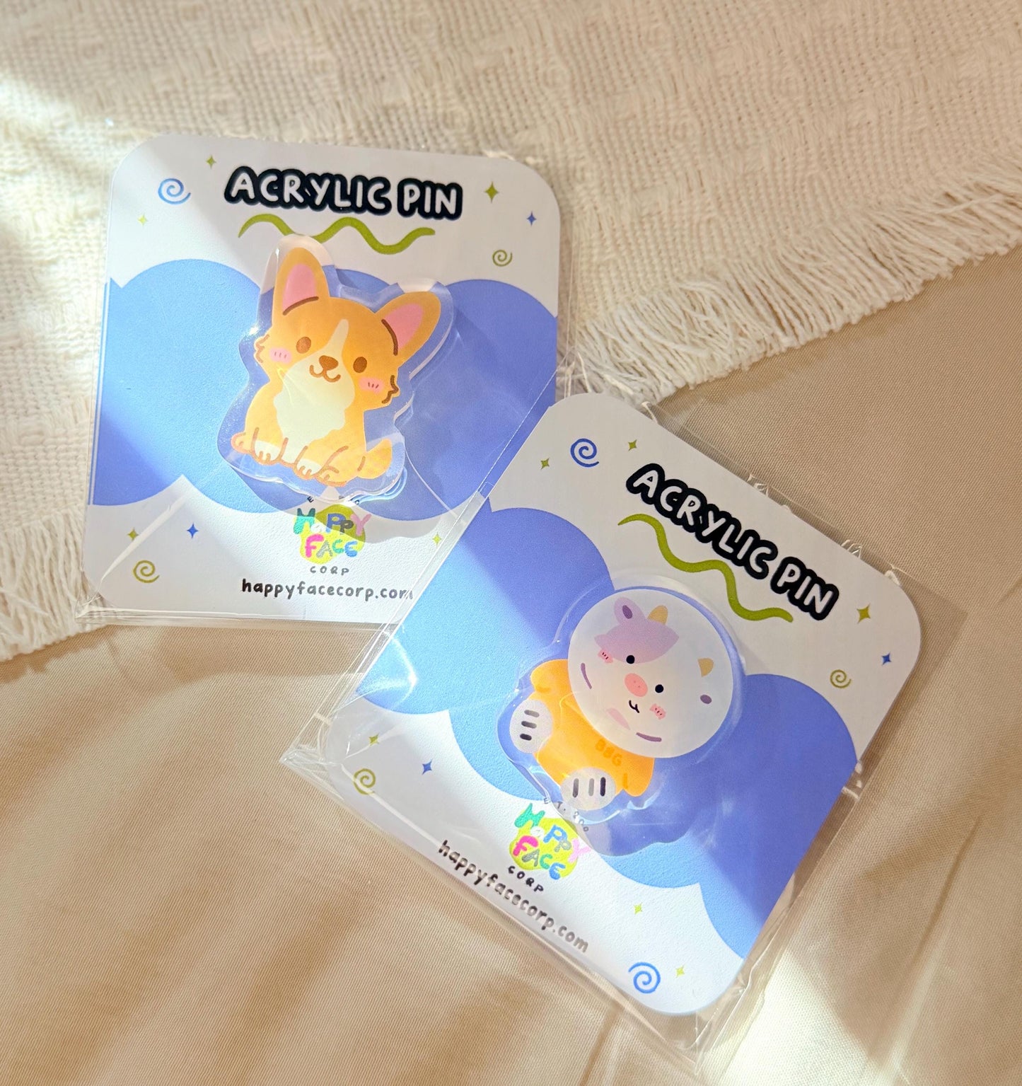 Hamster Chibi Kawaii Acrylic Pin
