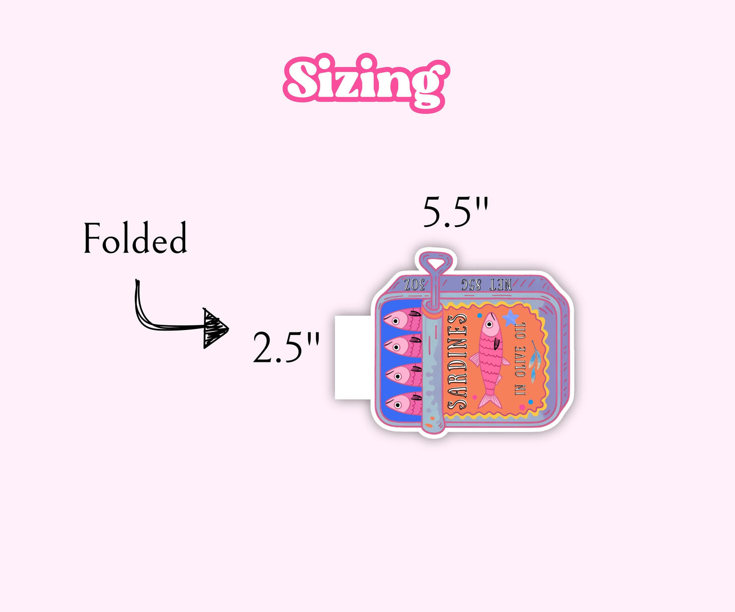 Sardine Can Magnetic Bookmark
