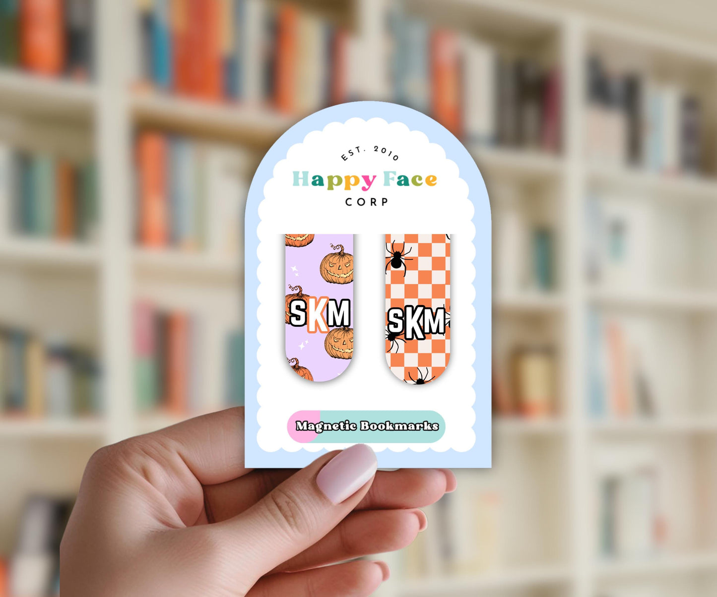 Spooky Halloween Magnetic Bookmark Set