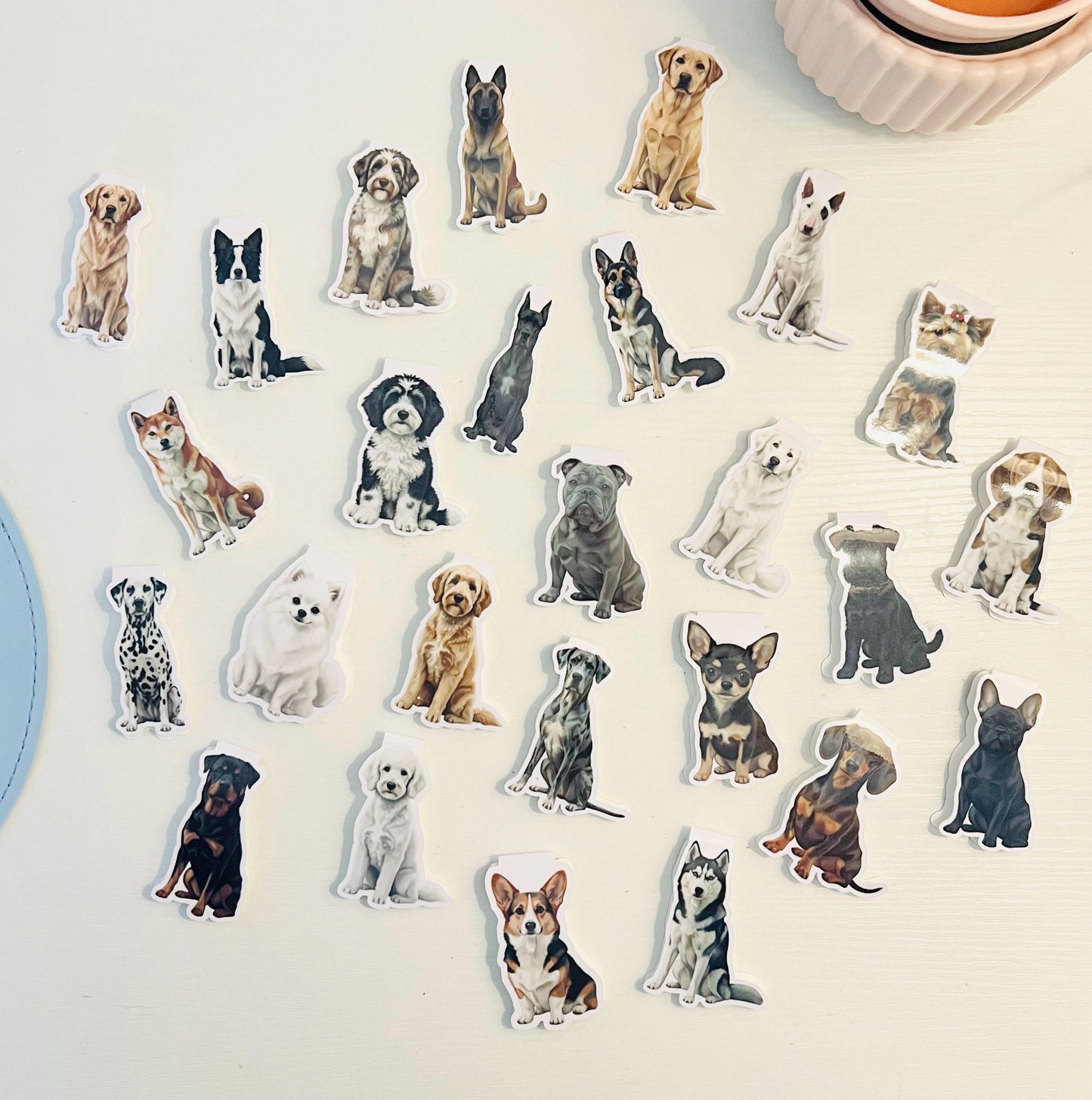 Gray Frenchie Magnetic Bookmark