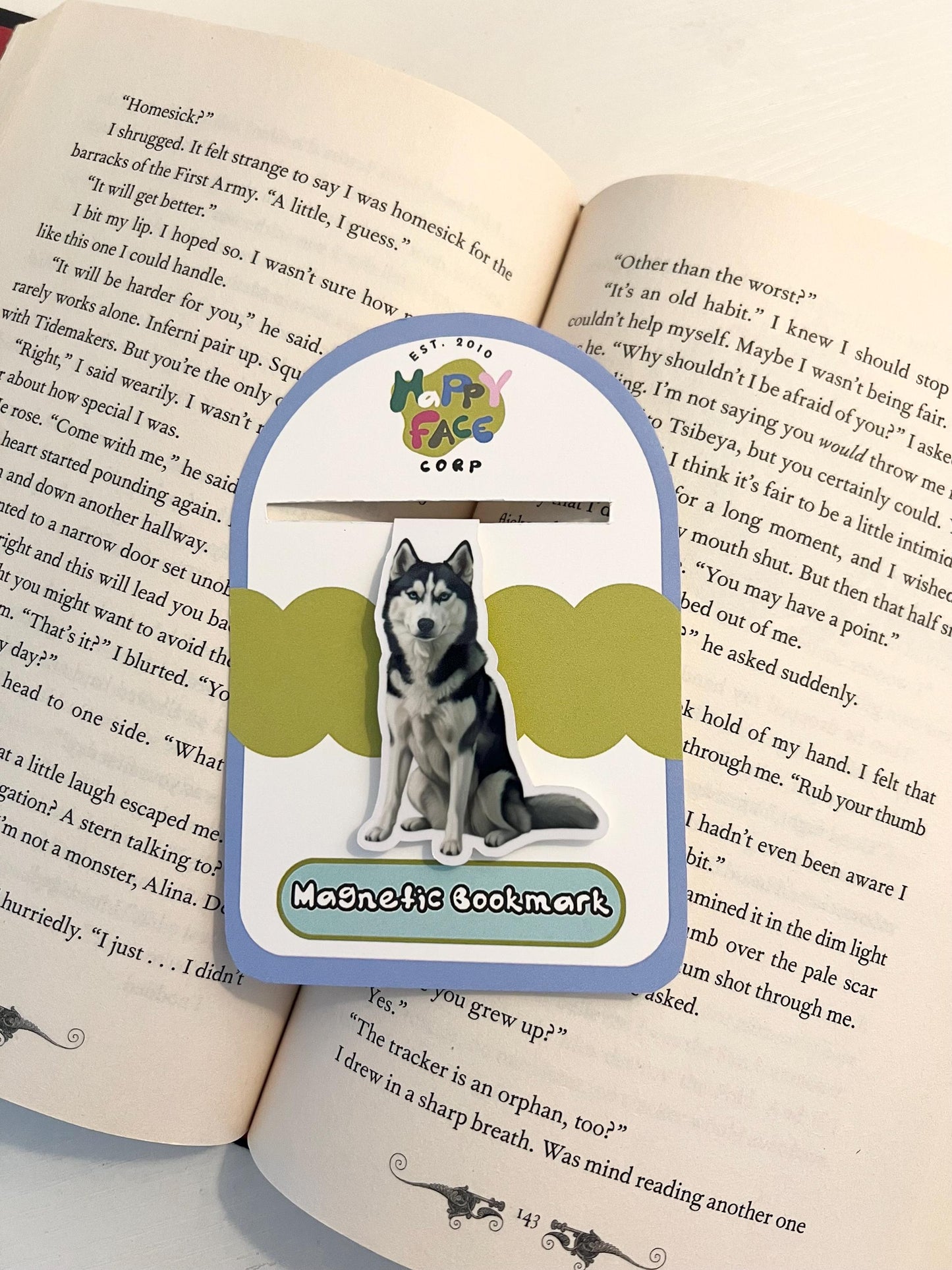 Siberian Husky Magnetic Bookmark