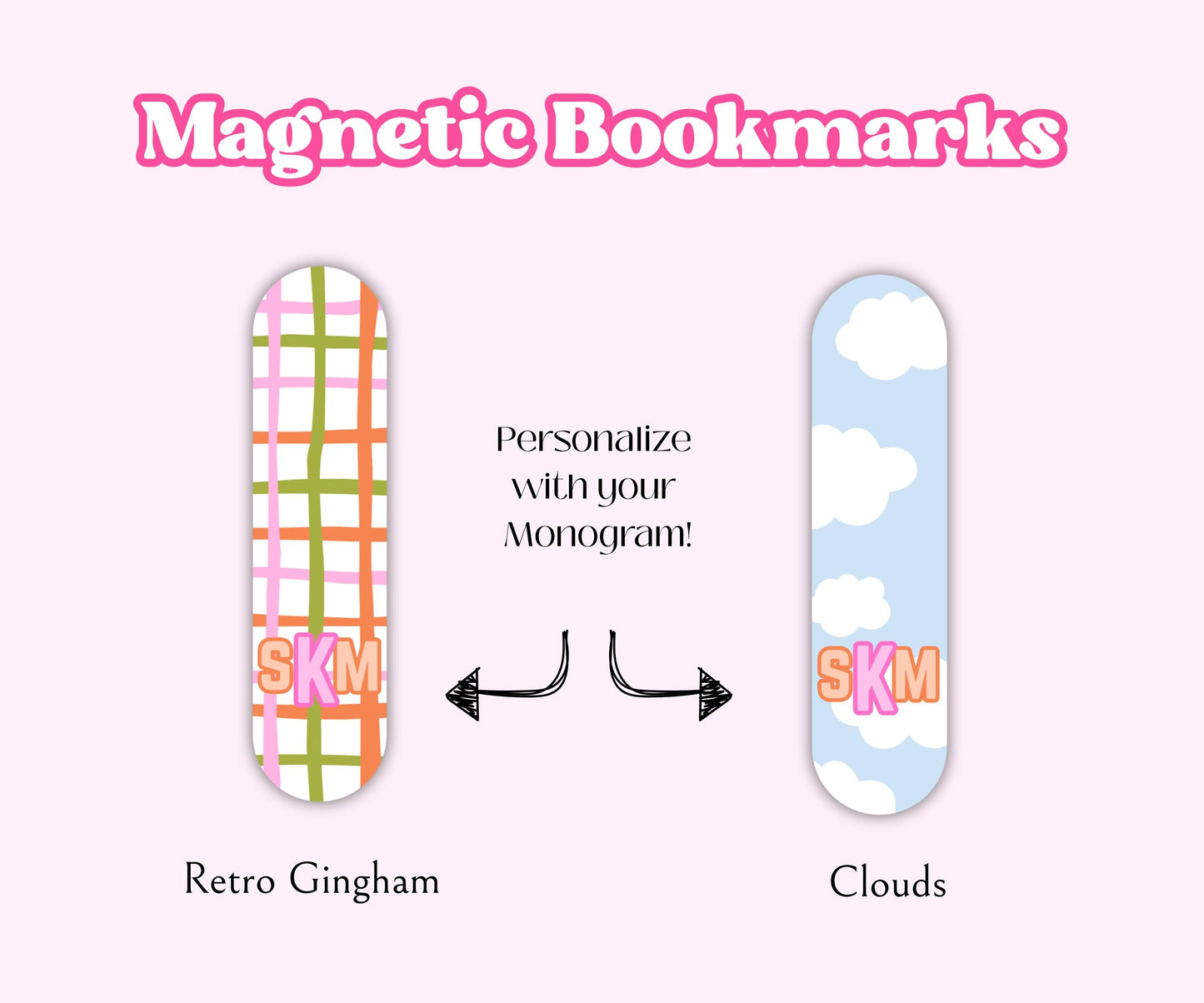 Retro Magnetic Bookmark Set