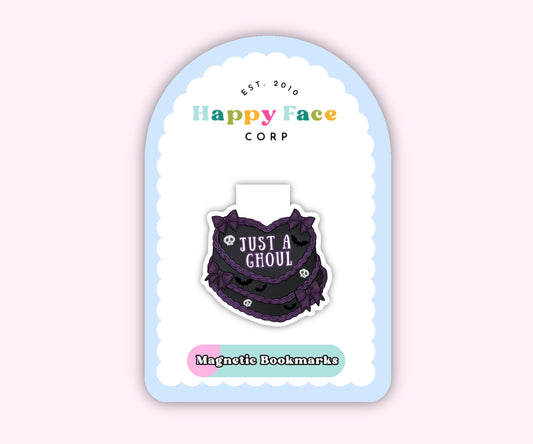 Just a Ghoul Cake Halloween Magnetic Bookmark