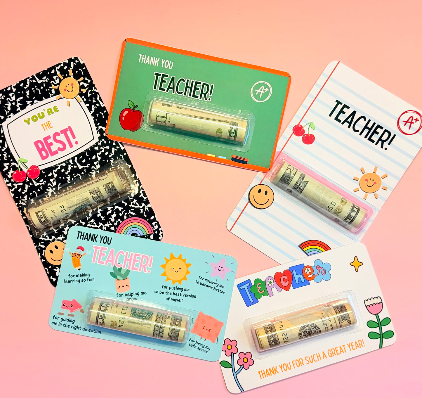 Teacher Appreciation Cash Card Holder