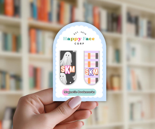 Spooky Halloween Magnetic Bookmark Set