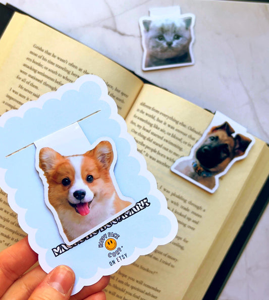 Personalized Pet Face Magnetic Bookmark