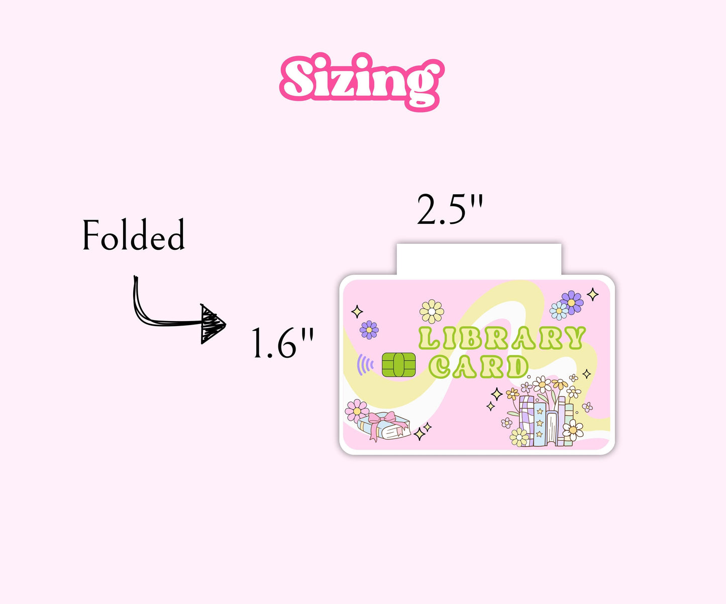Library Card Magnetic Bookmark