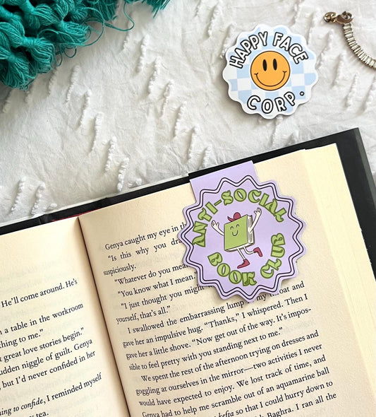 Anti Social Book Club Magnetic Bookmark