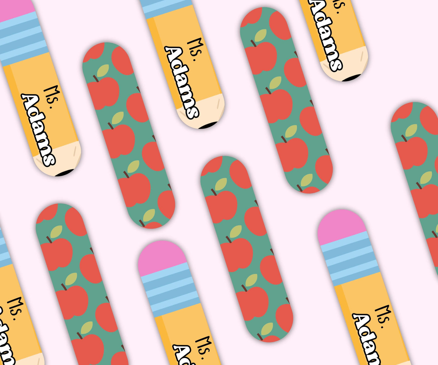 Teachers Magnetic Bookmark Set, Pencil Bookmark