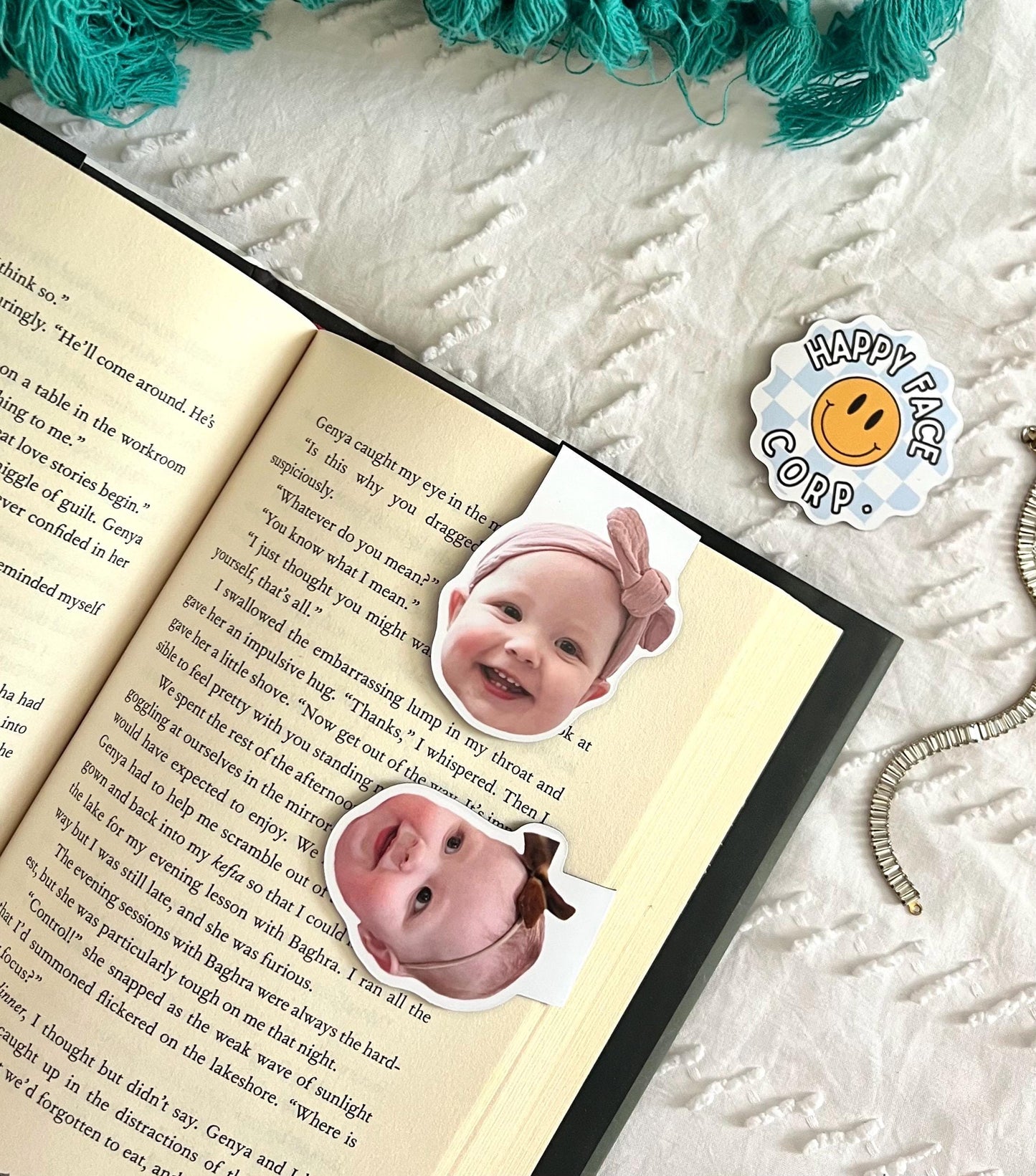 Custom Baby Face Magnetic Bookmark