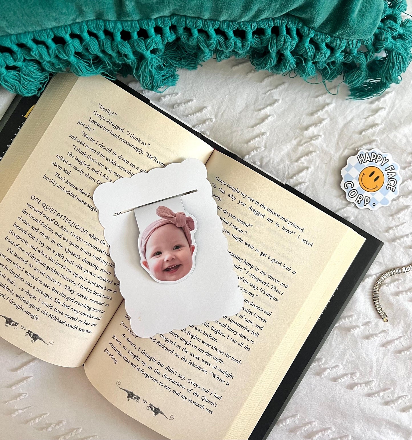 Custom Baby Face Magnetic Bookmark
