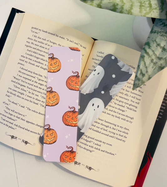 Spooky Pumpkin Halloween Bookmark