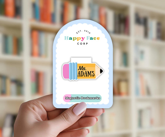 Teachers Pencil Magnetic Bookmark