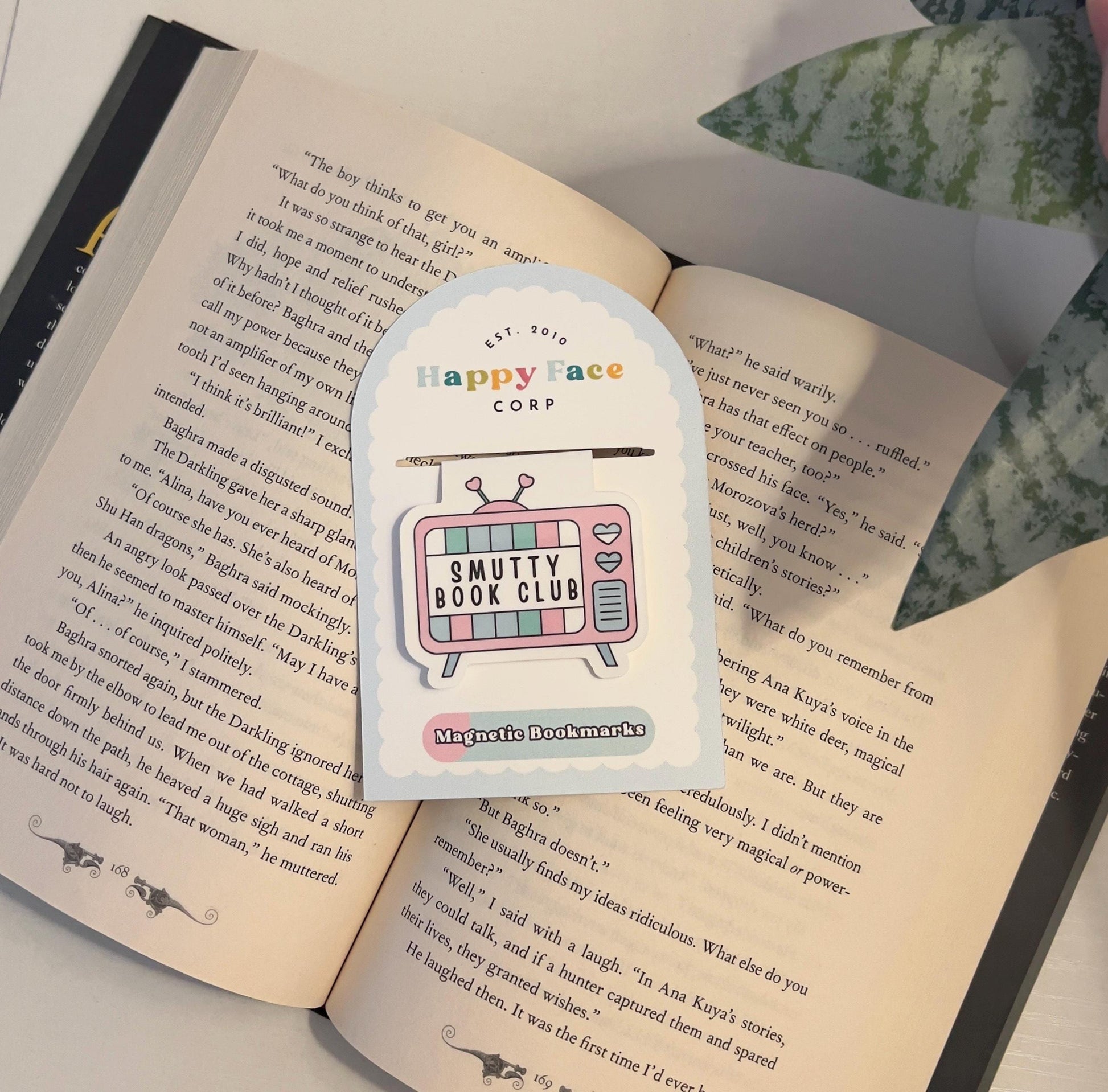 Packaging for the retro TV bookmark