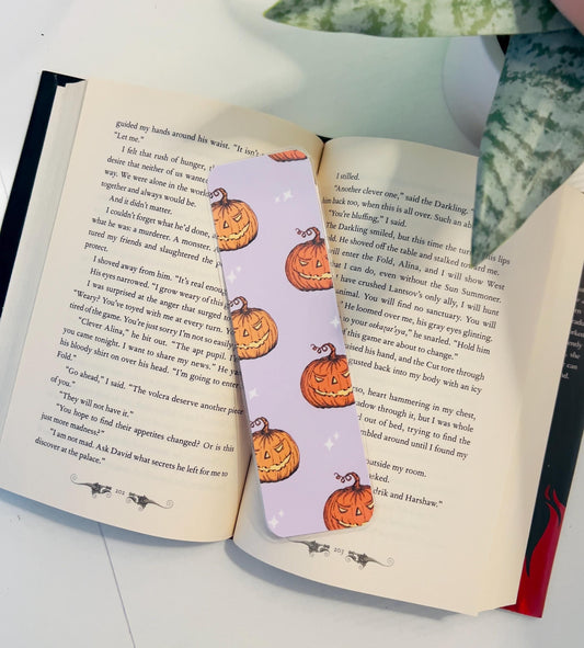 Spooky Pumpkin Halloween Bookmark