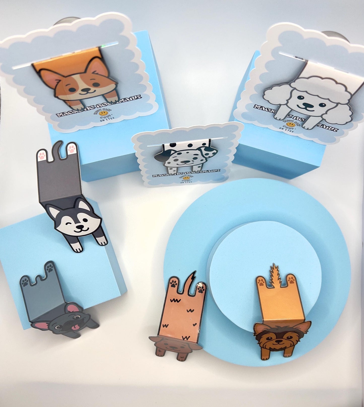 Long Dog Body Magnetic Bookmarks