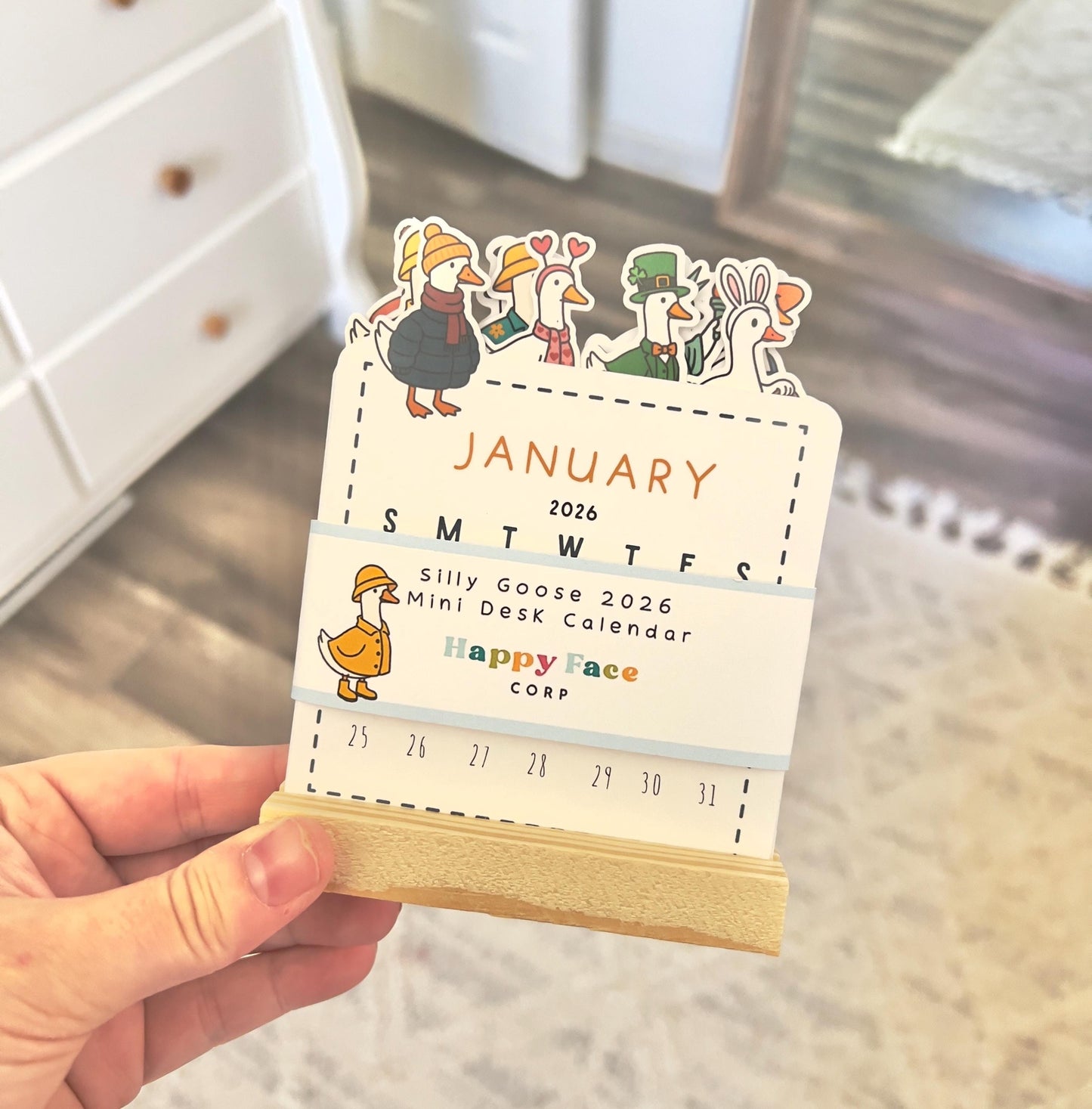 2026 Silly Goose Mini Desk Calendar