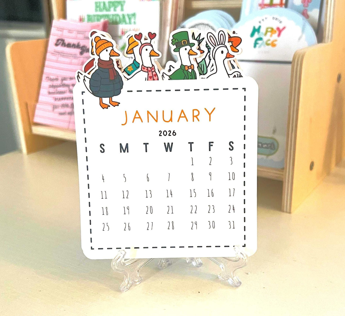 2026 Silly Goose Mini Desk Calendar